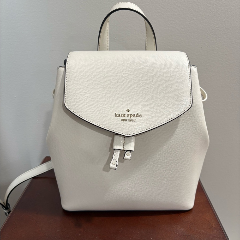 Cream Kate Spade backpack